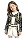 WFFMDZ Girls Sparkle Chain Detail Dress, K-pop Fashion Inspired Performance Outfit for Girls