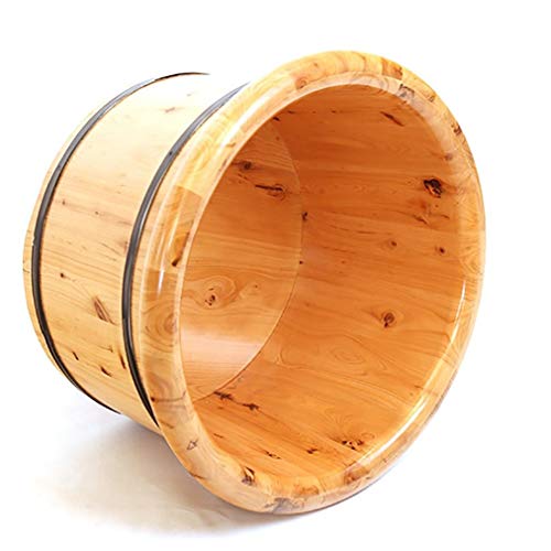 Tina de madera para spa de pies artesanal de cedro miniatura 4