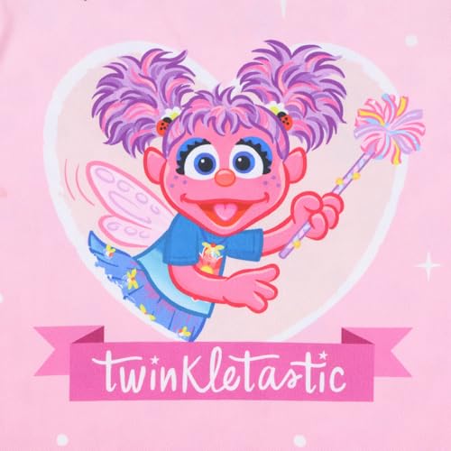 Sesame Street Toddler Girls' Abby Cadabby Ruffle Pant And Shirt 2 Piece Pajama Set Loungewear Sleepwear4