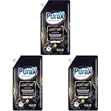 PUROX Black Vibes Weichspüler (54 Waschladungen) – Zitrus- & Eichennoten, Pflegt Textilien, Langanhaltender Duft, Antistatisch, Leichtes Bügeln, 600 ml (Packung mit 3)