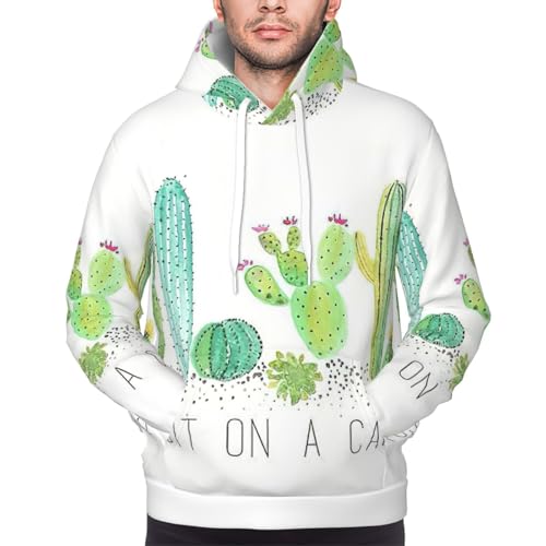 Sweat à capuche homme pull chaud polaire avec cordon de serrage imprimé