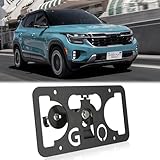 Front Grille License Plate Mount Bracket Holder Compatible with Kia Carnival, K5,Seltos,Sorento 4th gen SC,Sorento Hybrid/Plug-In Hybrid 3rd gen UM,Spertage Hybrid/Plug-In Hybrid 5th gen NQ5,Telluride