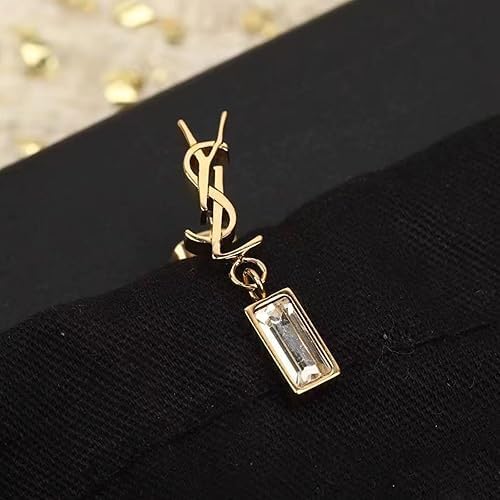 Women's Minimalist Letter Crystal Stud Earrings | 18K Gold Plated Hypoallergenic Everyday Jewelry | Personalized Birthday Gift for Girlfriend & Best Friend - Image 5