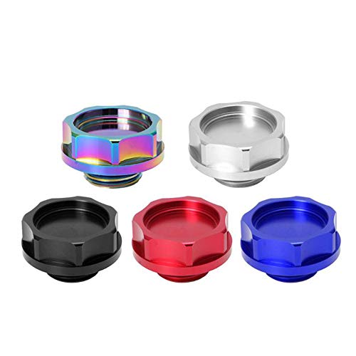 mewmewcat Tampa de óleo de veículo automotivo de alumínio Tampa de óleo do tanque de combustível Tam