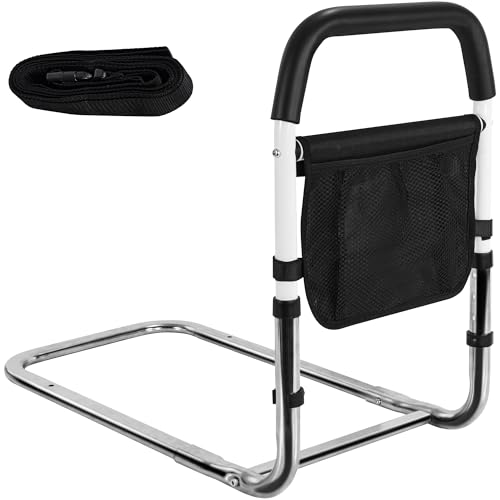 Bed Rail for Seniors, Adjustable Safety Assist Rail with Storage Pouch by BQKOZFIN - Used condition - Image 8