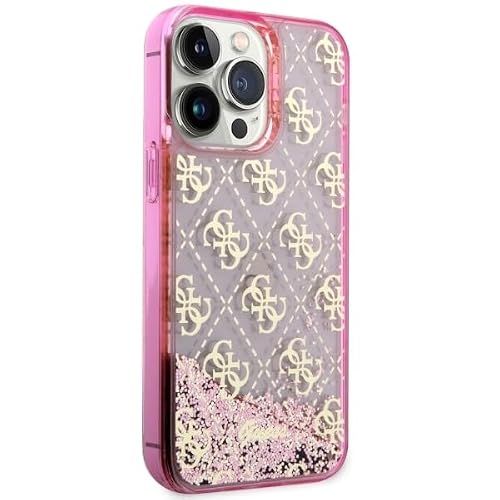 Guess Liquid Glitter Transculent 4G Coque pour iPhone 14 Pro Max 3666339116262 - vue 5