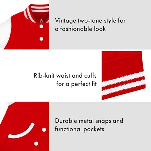 Creative Knitwear College Baby Letterman Varsity Jacket - Cornell Bear Logo - Red - 3-6 Months - 4