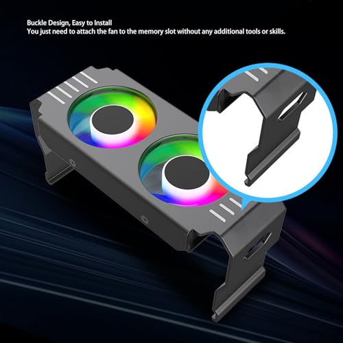 Ventilateur de refroidissement de mémoire RAM anti surchauffe pour PC fixe - 3