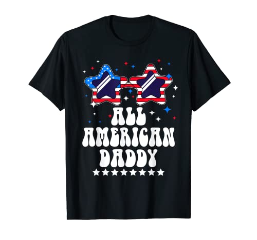 All American Daddy Dad USA Flag Gafas de sol 4 de julio Camiseta