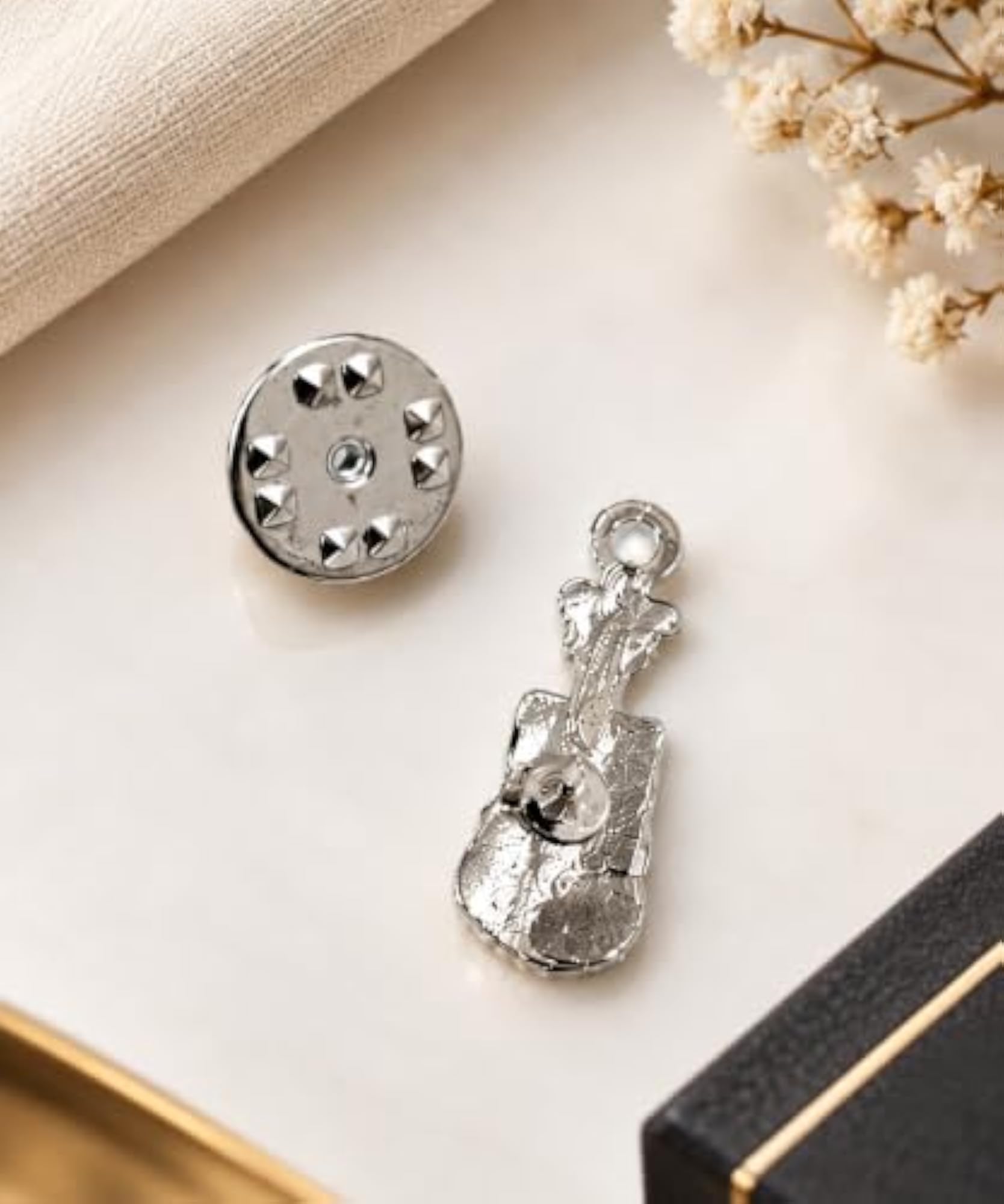 Violin Enamel Lapel Brooch Pin for Suits & Blazers