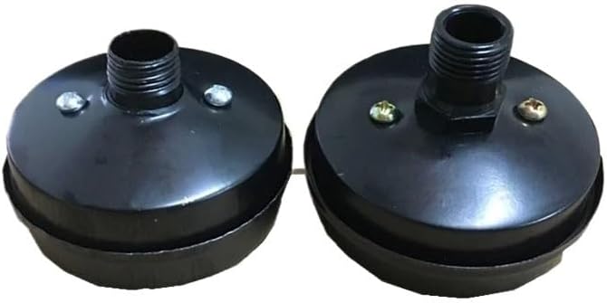 1pcs 16mm 20mm Air Compressor Parts Metal Air Compressor Intake Filter Noise Muffler Silencer 5/8" 3/4''(Black)