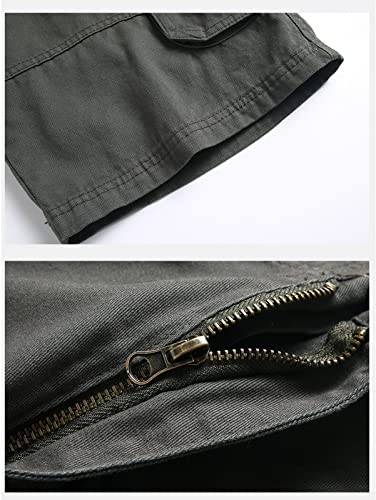 TOBILE Cargo Shorts Men New Men's Summer Cargo Shorts Outdoor Multi-pocket Joggers Casual Cotton Work Wide-legged Men's Shorts - Afbeelding 6