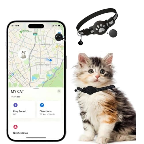 Collier de suivi pour chat – Localisation GPS en temps réel, imperméable et...