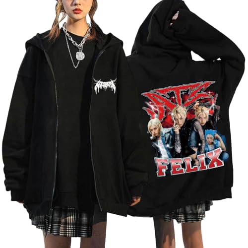 NCTCITY Sudaderas con Capucha y Cremallera Stray Kids Dominate World Tour Lindo...