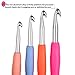 YOKER Crochet Hooks Set, 14 Sizes 2mm(B)-10mm(N) Ergonomic Crochet Needles with Case for Arthritic Hands, Extra Long Crochet Kit