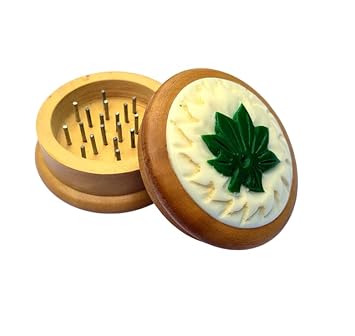 D.R.M. Creations Wooden Herb Grinder Crusher, Assorted Wooden Crusher, Weed herb Grinder