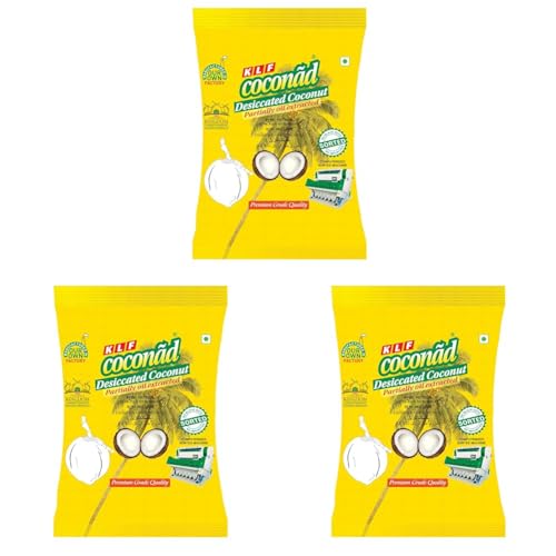 Image of KLF Coconad Low Fat Desiccated Coconut Powder,Dry,500 Gram (Pack of 3)