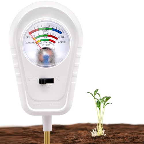 Aenncci Soil Test Kit 3-in-1, Soil Moisture Meter, Soil PH Meter, Fertility Soil Tester, Soil Tester...