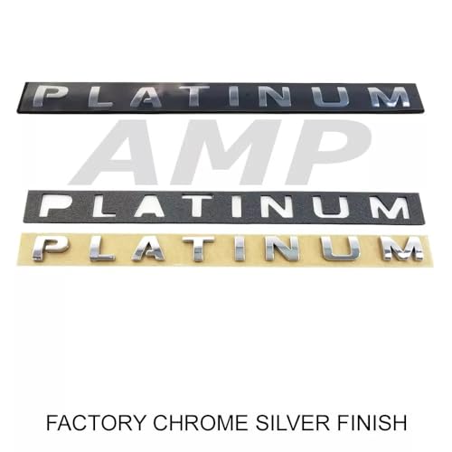 Image of 1PC Set Expedition Platinum Door Rear Emblem 3D Badge Nameplate Logo Letter Decal Fit for 150 250 350 (Chrome)