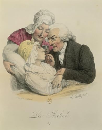 Art Tableau le Patient gravé par Delpech Boilly - Impression d'art sur toile 60x90cm