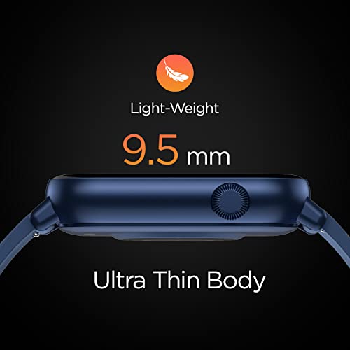 Image of Fire-Boltt Ninja Fit Smartwatch Full Touch 1.69 & 120+ Sports Modes with IP68, Multi UI Screen, Over 100 Cloud Based Watch Faces, Built in Games (Blue)
