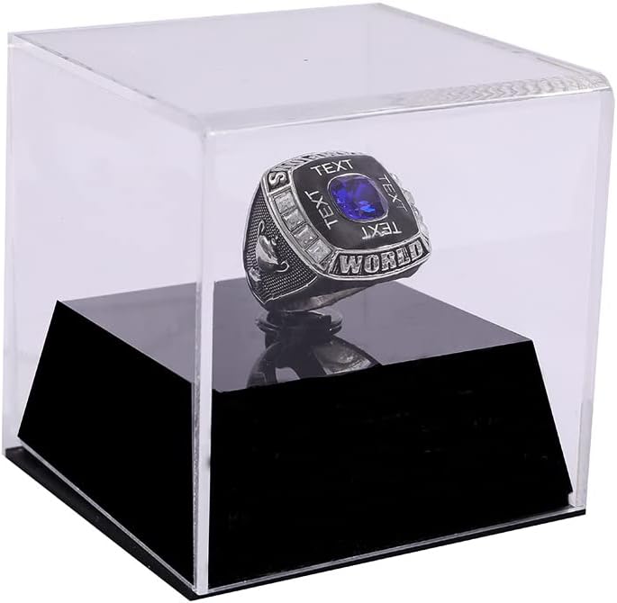 Buy Championship Ring Case 1 Slot Hole Baseball Ring Display Box