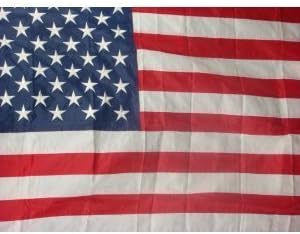 5x8 Foot Nylon USA Flag Embroidered Stars Sewn Stripes Amercian Flag