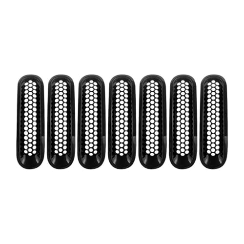 Rejilla para Wrangler JK 2007-2017 que soluciona el desgaste frontal con cubierta de carbono