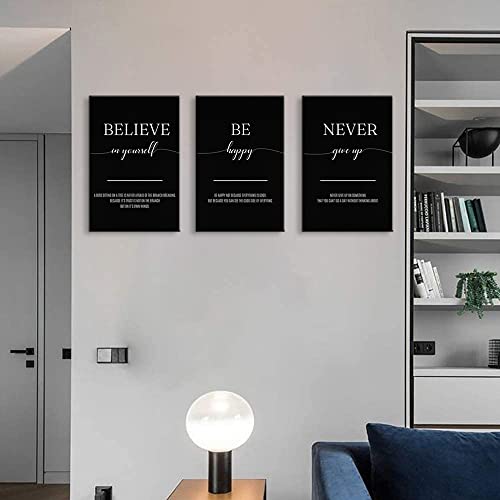 3 Pieces Inspirational Wall Art Motivational Wall Art Motivational