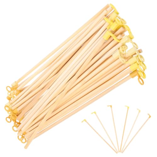 50 Pcs Lantern Handle Stick - 10.4 Inch Wooden Pole for DIY Lamp - Lantern Hanging Stick Rod for DIY Craft Halloween China Mid-Autumn Festival Wedding Party Decoration