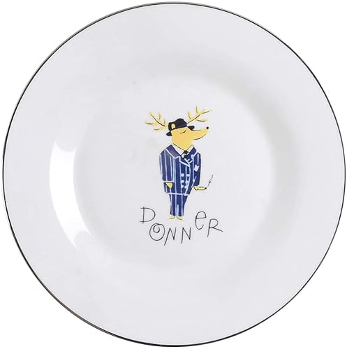 Pottery Barn Plato de cena de reno de China, Donner