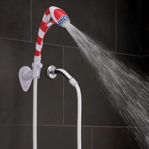 Regadera manual Oxygenics BodySpa RV Roja/Blanca/Azul, caudal 1,8 GPM (6,8 LPM) miniatura 4