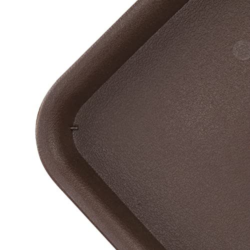 Hoigon 10 Pack 10 X 10 Inch Square Plastic Plant Saucer, Square Drip Tray Plastic Flower Pot Tray, Heavy Duty Plant Saucer Tray For Outdoor And Indoor Plant Pots, Dark Brown #TOP2