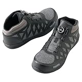 [タルテックス] 安全靴 AZ-51680 ダイヤル式ミドルカットセーフティシューズ (004.モクグレー, 日本の靴のサイズ寸法, 大人, 数値, 3_e, 27.0 cm)