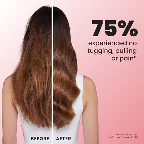 Image of Tangle Teezer Large Ultimate Detangler Brush, Straight to Wavy, Salmon Pink | Hairbrush with patented two-tier teeth & a 20% larger paddle detangles & reduces breakage on straight to wavy hair
