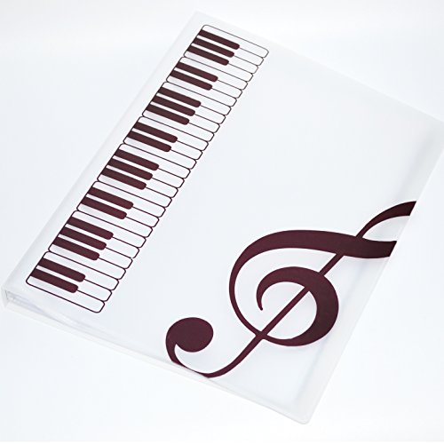 WOGOD Sheet Music Folders Music Sheet File Paper Documents Storage Folder Holder .A4 Size,40 Pockets - Thumbnail 2