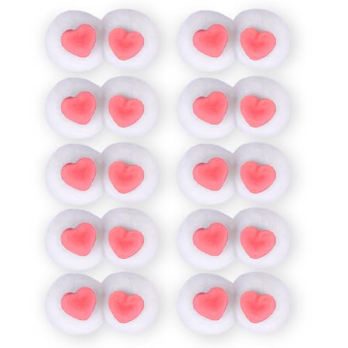10 Pairs Heart Shape Eyes Eyeballs for Magnetic Holding Hands Socks Hand in Hand Socks Socks Accessories Parts