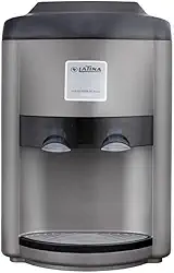 PURIFICADOR DE ÁGUA GELADA E QUENTE POR COMPRESSOR LATINA XPA375 TITANIUM BRANCO COM PRATA (Cinza, 127v)