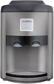 PURIFICADOR DE ÁGUA GELADA E QUENTE POR COMPRESSOR LATINA XPA375 TITANIUM BRANCO COM PRATA (Cinza, 127v)