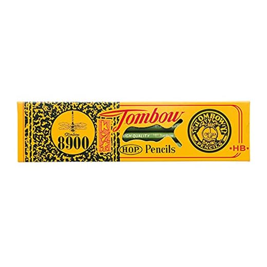Tombow | Estuche de 12 Lapices de Grafito Estilo Tradicional 8900 | Dureza HB | Para Dibujo, Bocetos, Esbozos y Escritura