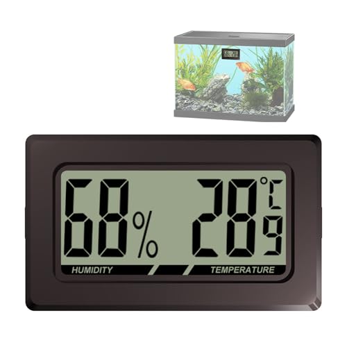 Termógrafo Digital LCD | Termohigrómetro Digital con Pantalla LCD | Precisión Exacta Mini Medidor Lectura Instantánea para Bodega Sala Sótano Habitación Instrumentos Musicales