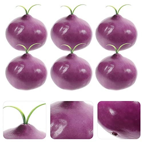 Beavorty 8Pcs Artificial Onion Model Lifelike Fake Onion Simulation Foods Vegetable Ornament For Foods Display Decoration Photography Props #TOP4