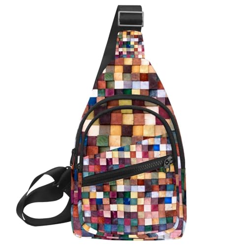 Bolsa de pecho para mujer con diseño de búho y tejido impermeable
