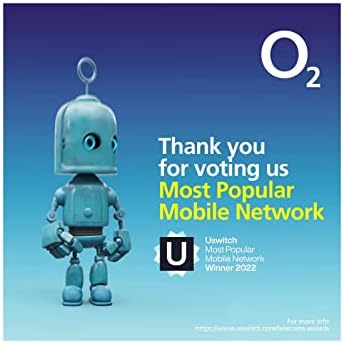 O2 Sim Card Preloaded with UNLIMITED UK Calls, Texts & UNLIMITED 4G/5G Data. (Valid for 30 days). No Contracts, No Commitments, No Credit Checks, No Tie-ins, No Personal ID. Simple to renew