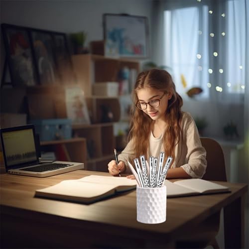 Set de 2 bolígrafos geométricos deformables plateados miniatura 5