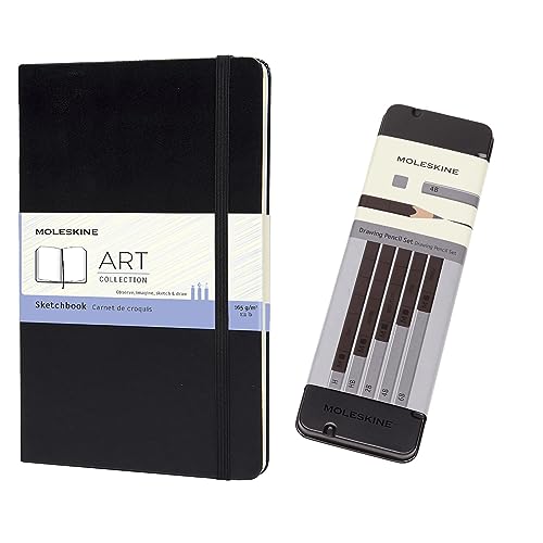 Coffret Moleskine carnet de dessin et crayons graphite, le cadeau idéal pour créatifs