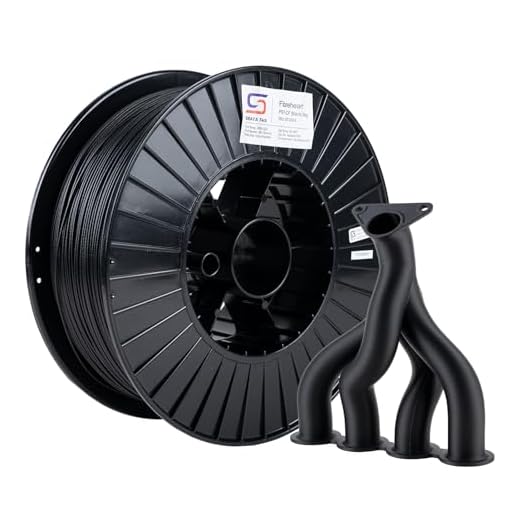 Siraya Tech Fibreheart PET-CF 3D Filament - Carbon Fiber Reinforced, Large 2.5kg Spool for Industrial & Print Farms, High Strength & Rigidity, Easy Printing, Dimensionally Stable (Black, 2.5kg)