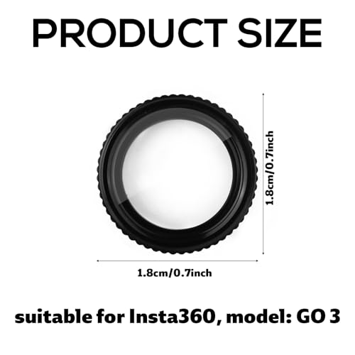 Lens Guards for Insta360 GO 3, Durable Lens Protector Resistant & Waterproof Anti-Fog Protective Glass Cover for Insta360 GO 3 Camera Accessories - Thumbnail 2
