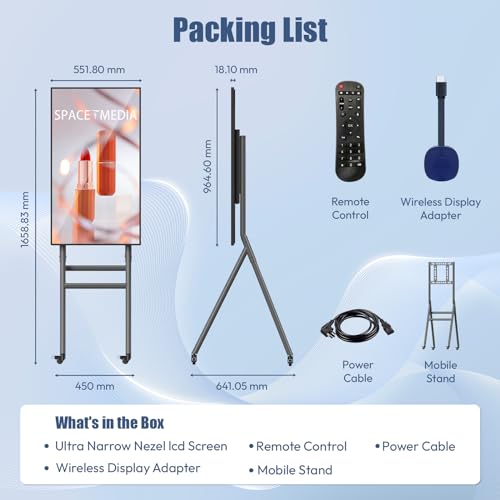 Qixzocv 43-inch Mobile Kiosk thumbnail 8