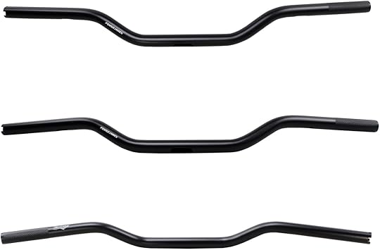POWER JAMES Black 100% Aluminum Straight Handlebar Drag Bar Compatible with Harley Davidson Street Bob, Low Rider ST, Dyna FXD, Road King 1.0"T6 Black